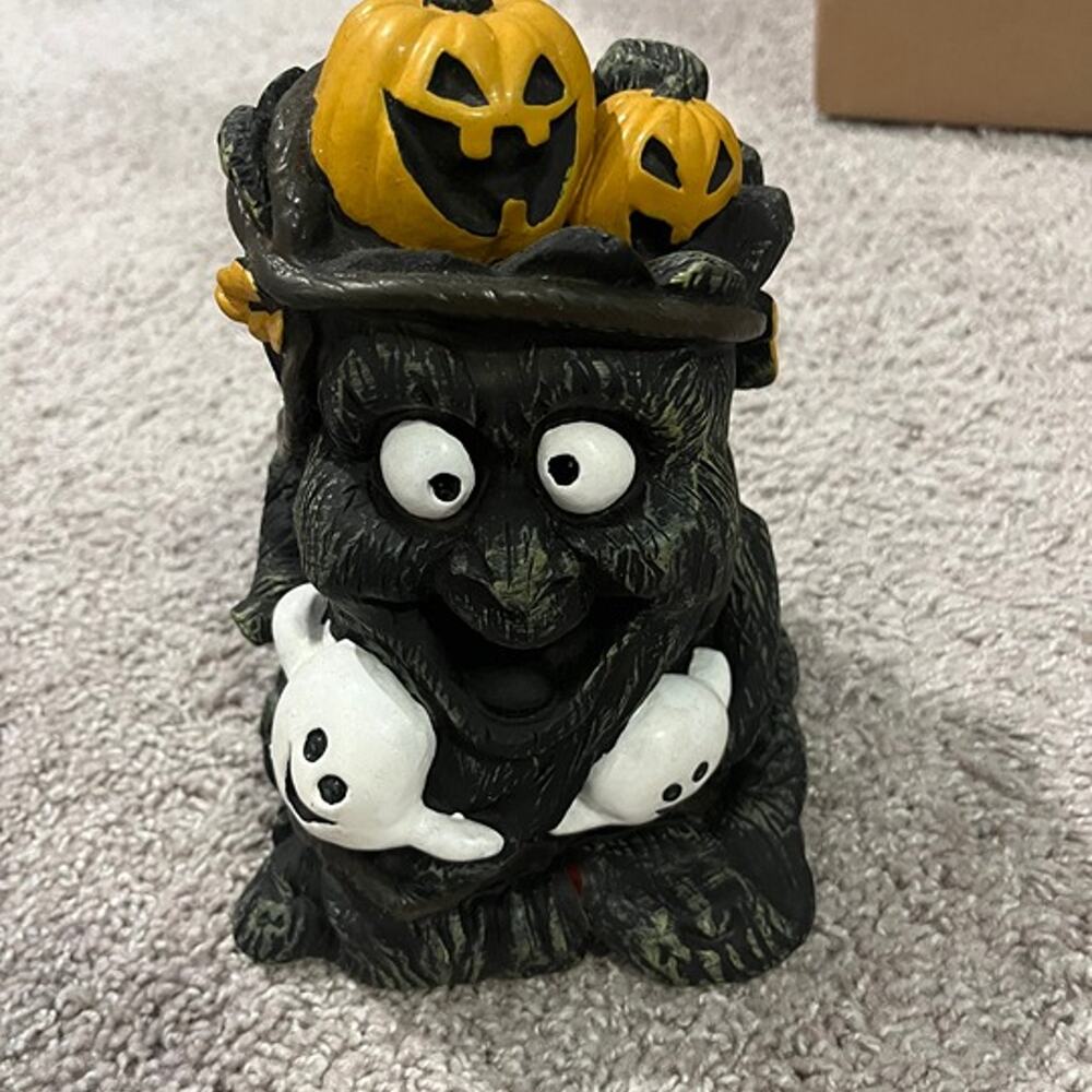 Gemmy Dancing Ghoul Halloween Animated Tree Stump Ghosts Pumpkin NO Sound